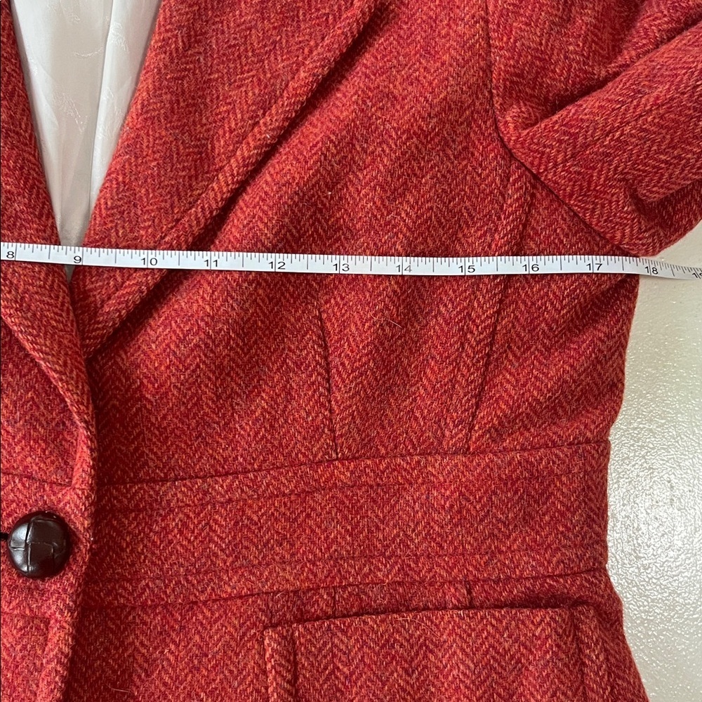VINTAGE LLBean Herringbone Blazer w/ dog appliqué - Picture 9 of 12